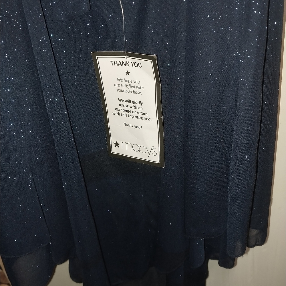 NWT CITY STUDIOS  BEAUTIFUL BLUE SPARKLY DRESS.  JUNIOR SIZE 11 - Picture 3 of 8
